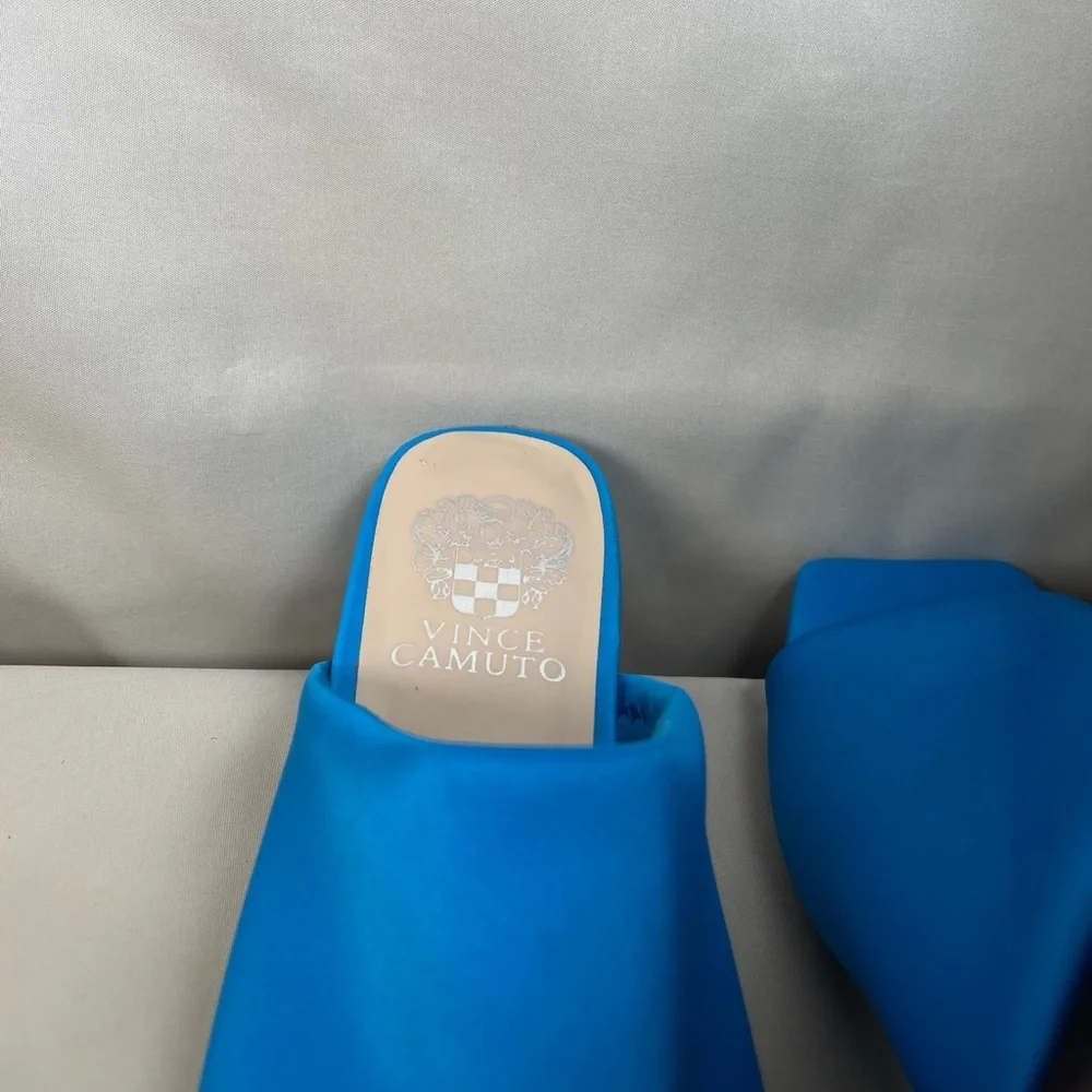 Vince Camuto Vibrant Blue Mules - Picture 6 of 12